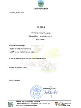 Vabilo na martinovanje